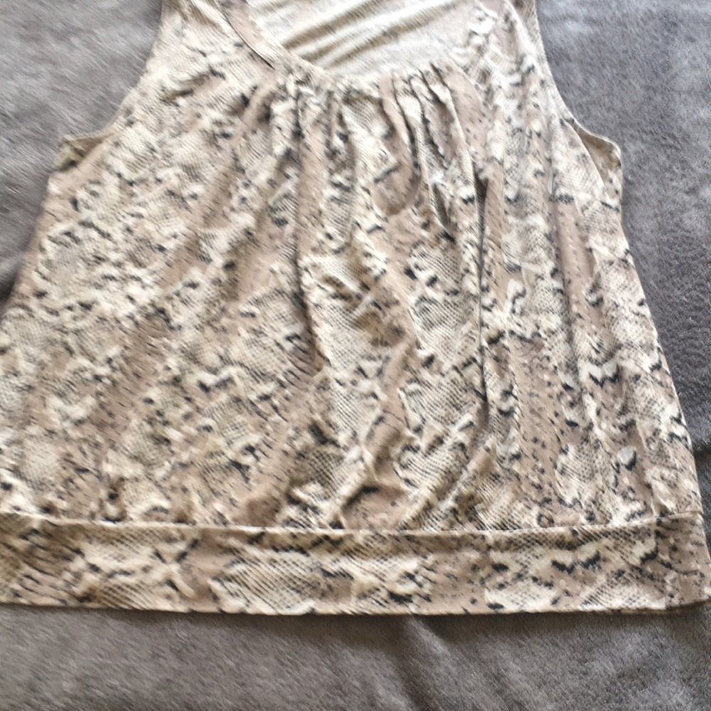 Ann Taylor Loft Sleeveless Top Xl. Python Print - image 6